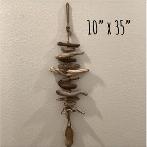 Driftwood Art, Large Driftwood Mobile , Driftwood Coastal Decor